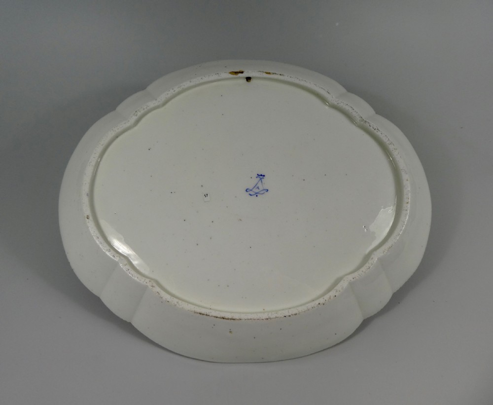 Sevres style porcelain dish. Military encampment, c. 1850. View VIII