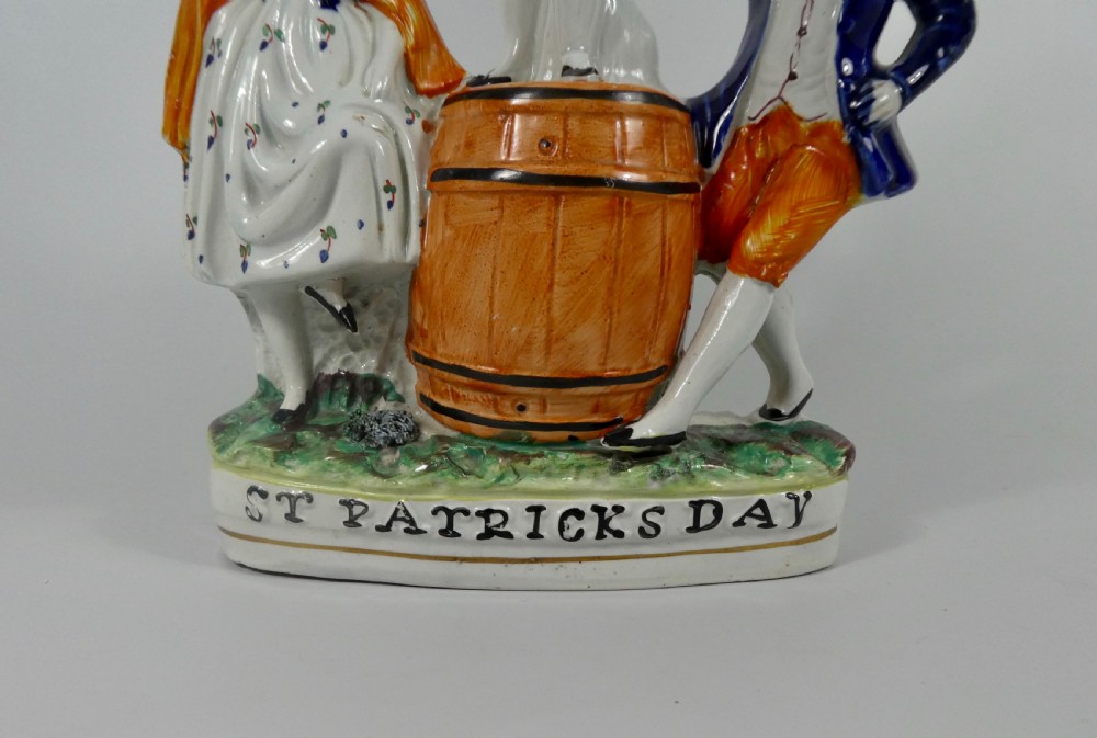 Staffordshire figure ‘St. Patrick’s Day’, c. 1860. View II