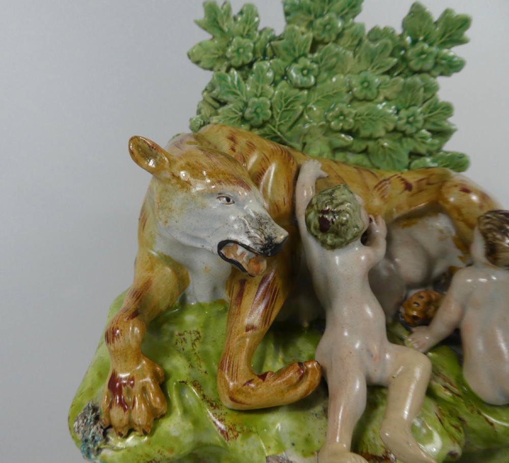 Staffordshire pottery ‘Remus & Romulus’, c. 1830. View II