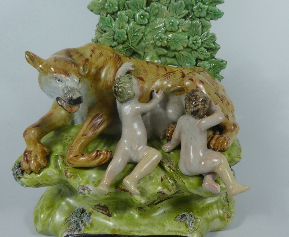 Staffordshire pottery ‘Remus & Romulus’, c. 1830. View III