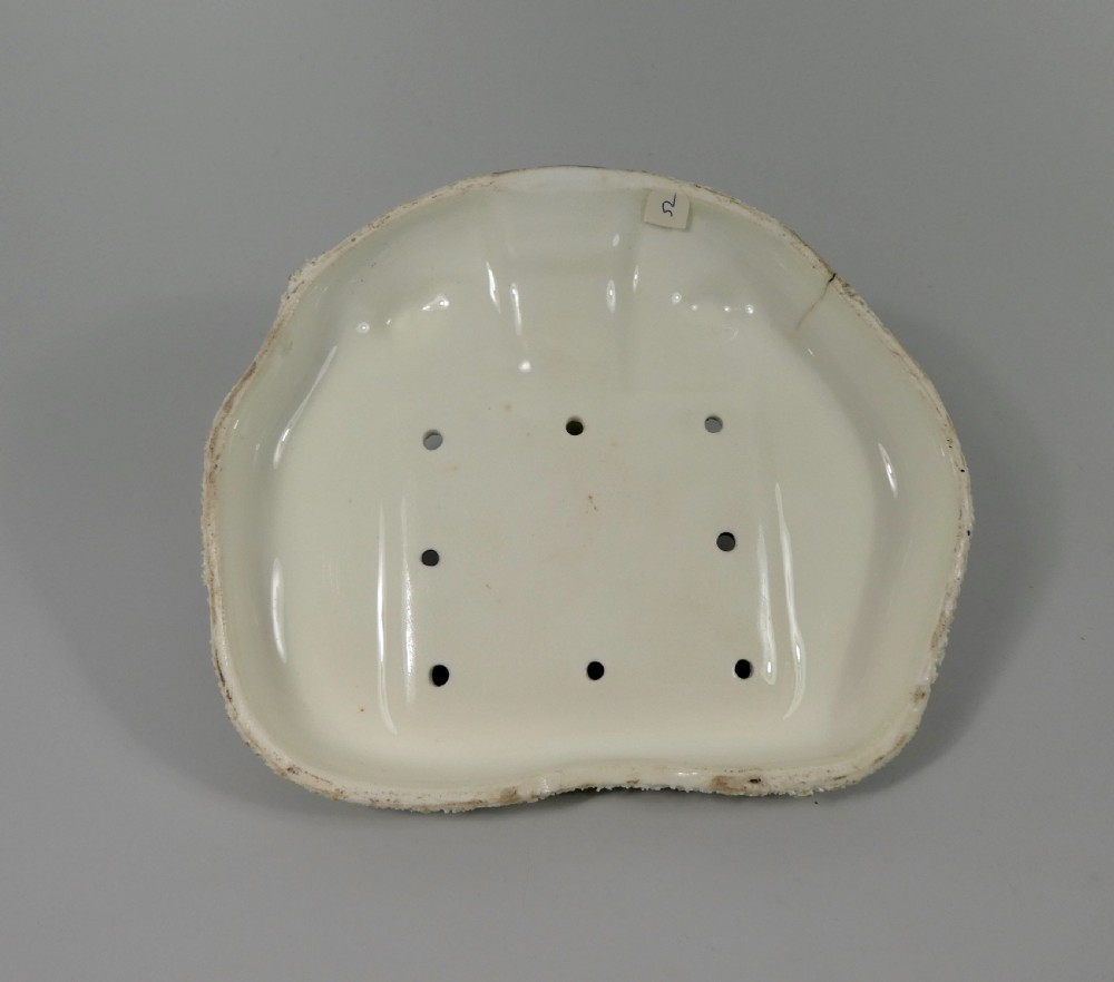Staffordshire porcellaneous cottage pastille burner & stand, c. 1830. View VII