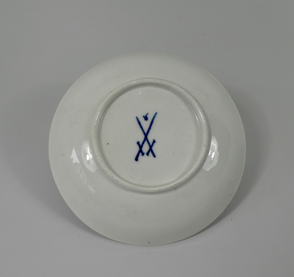 Worcester porcelain cup and saucer, c. 1765. View XII