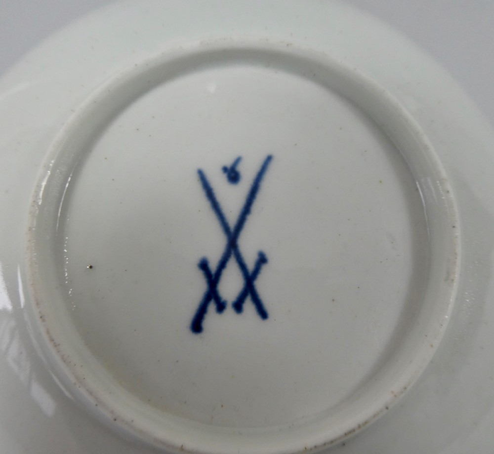 Worcester porcelain cup and saucer, c. 1765. View XIII