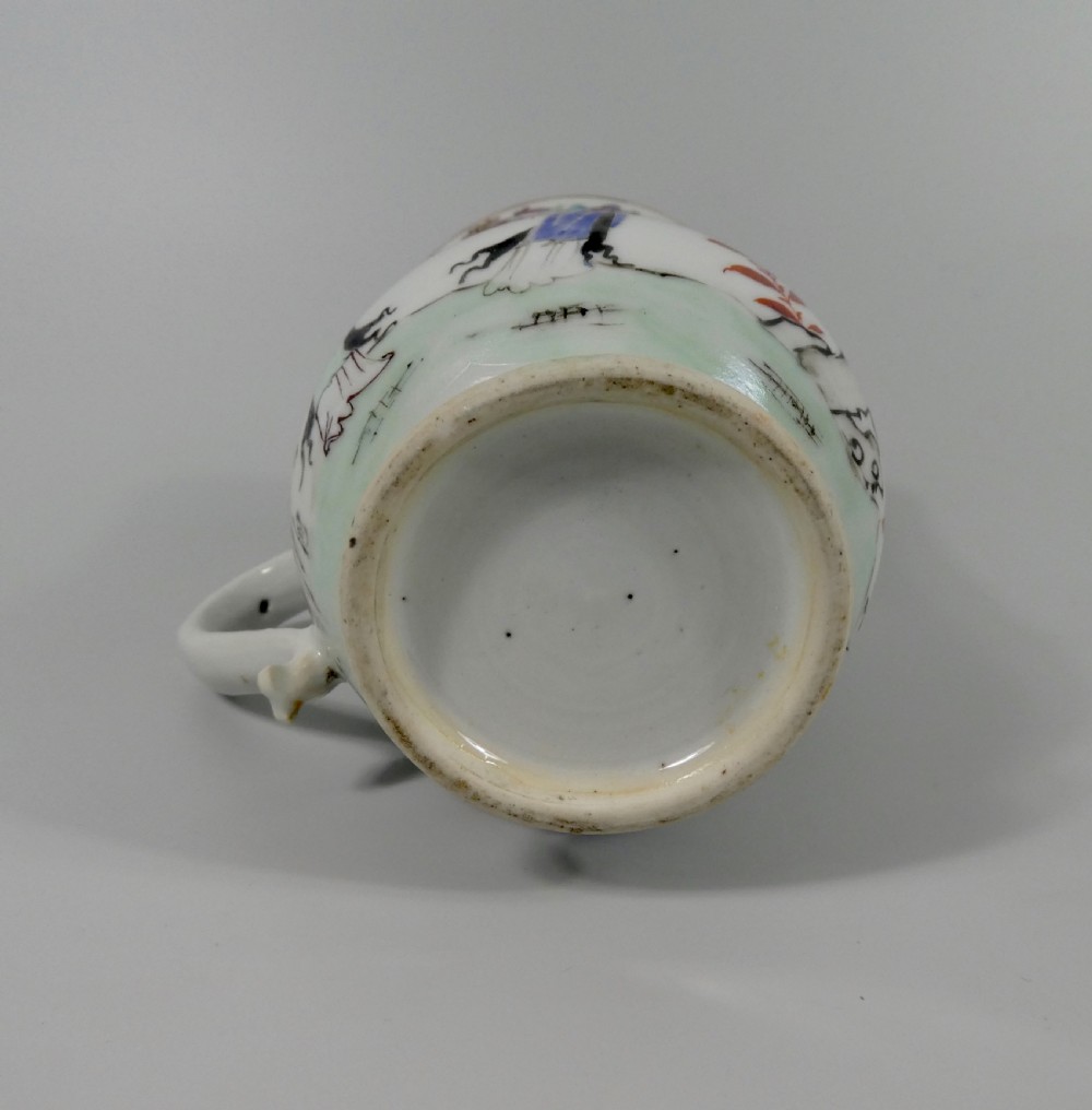 Chinese porcelain mug. Fencai enamel decoration, c. 1760. Qianlong Period. View XII