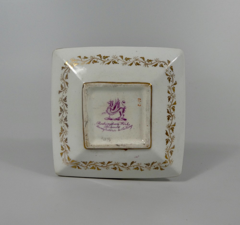 Rockingham porcelain scent bottle, c. 1835. View VIII