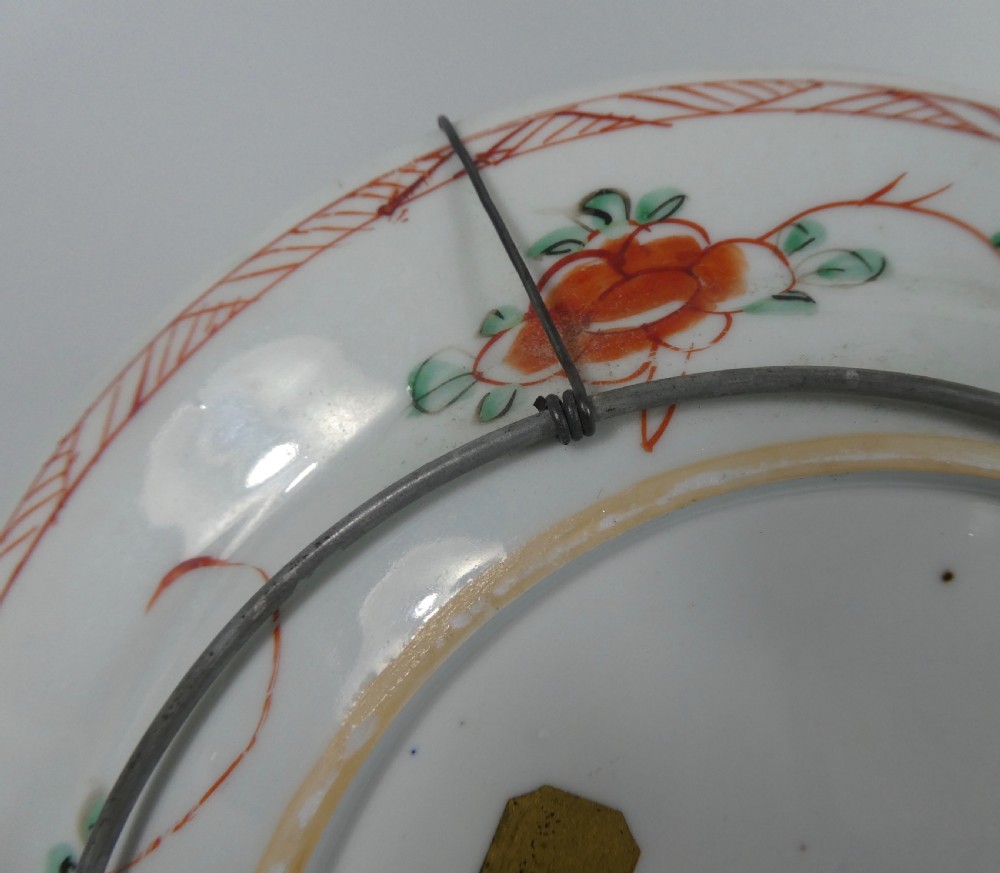 Chinese porcelain plate. Famille verte decoration, c. 1720. Kangxi Period. View VII