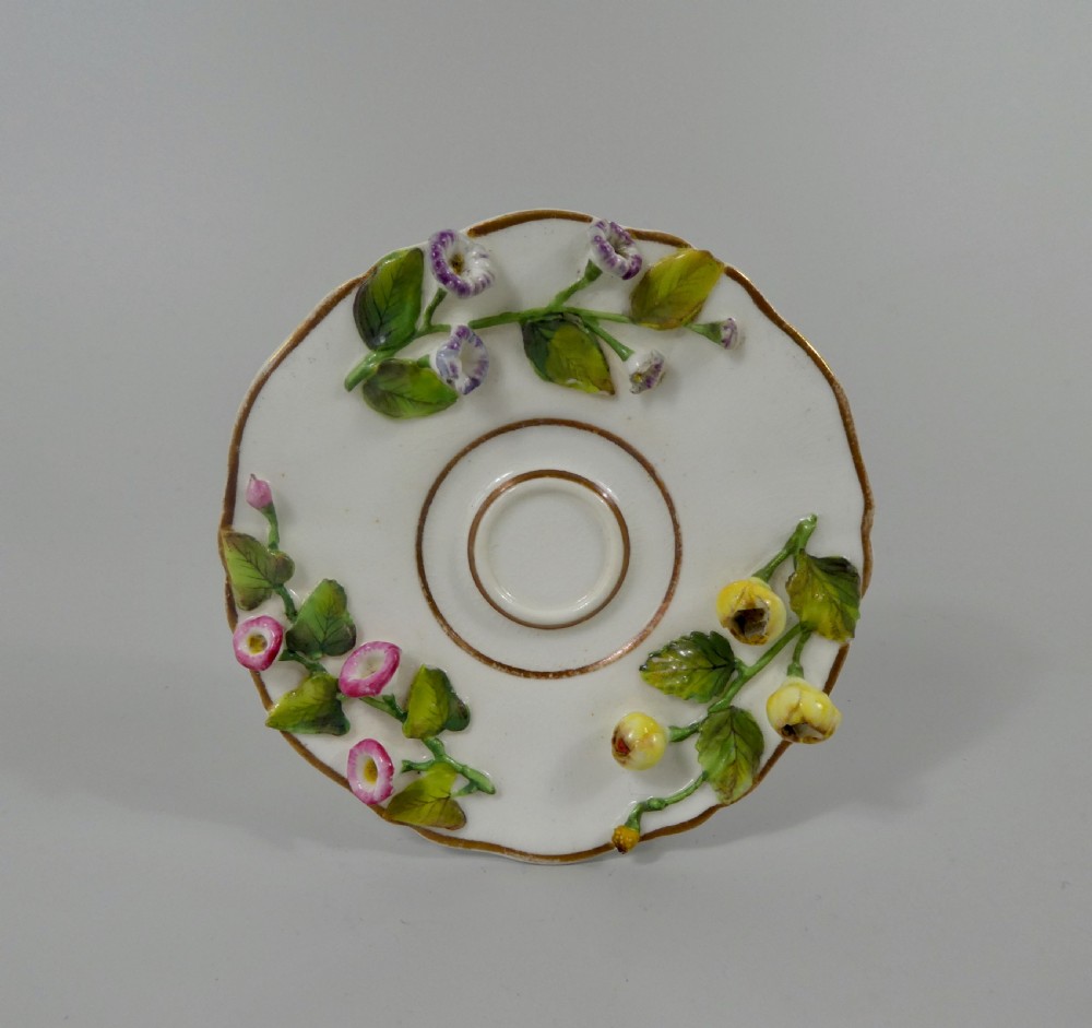Rockingham porcelain pot pourri, cover & stand, c. 1830. View VII