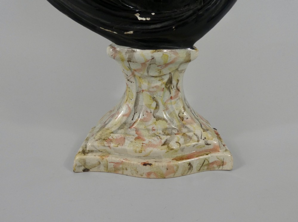 Staffordshire pottery bust, John Wesley. Enoch Wood & Son, c. 1830. View III