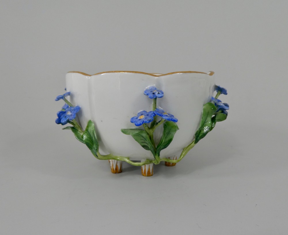 Meissen ‘Forget me nots’encrusted cup and saucer, c. 1880. View VIII