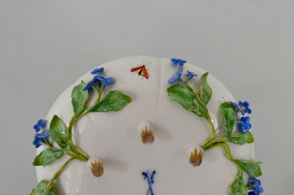 Meissen ‘Forget me nots’encrusted cup and saucer, c. 1880. View XIII
