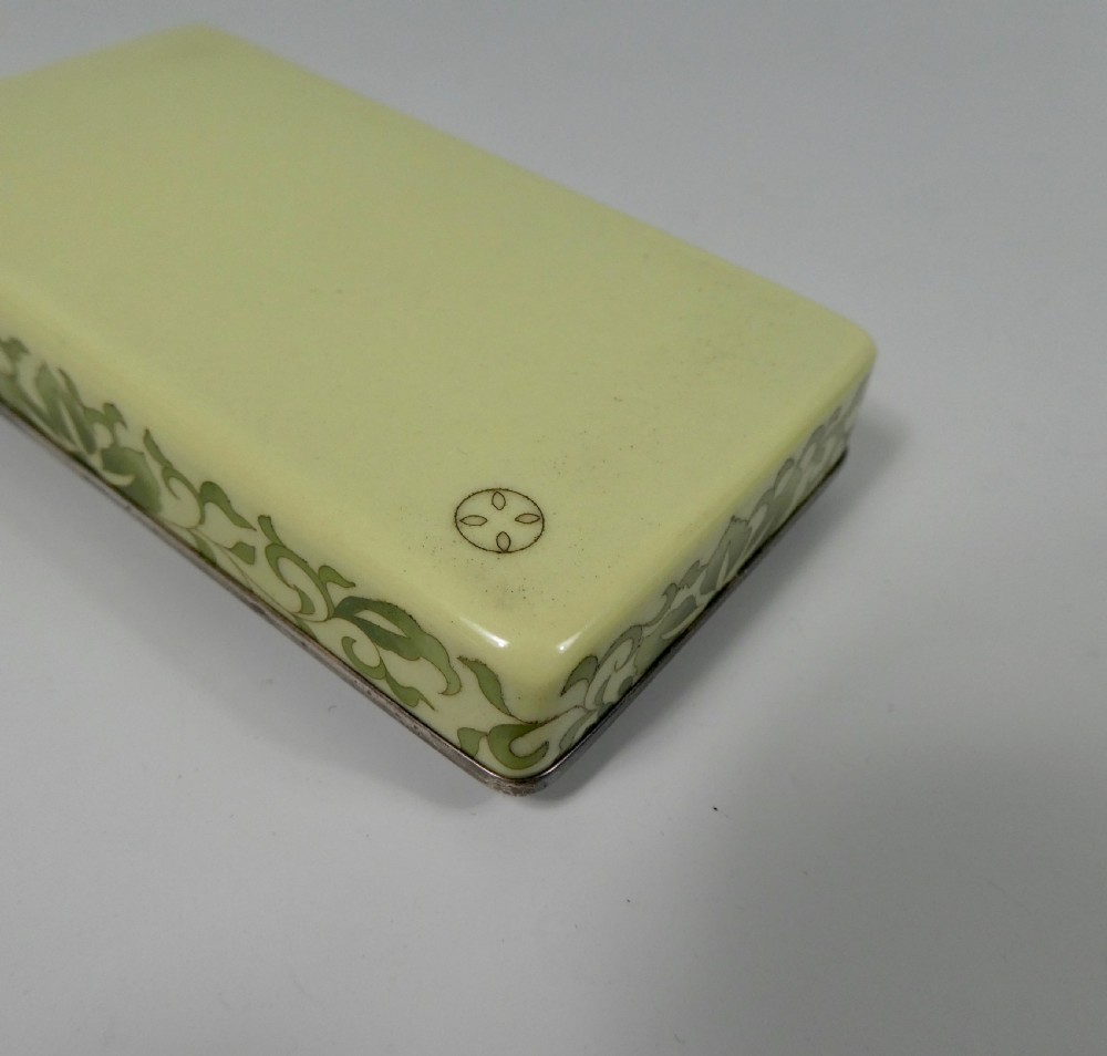Ando cloisonne box and cover. c. 1890. Meiji Period. View VI