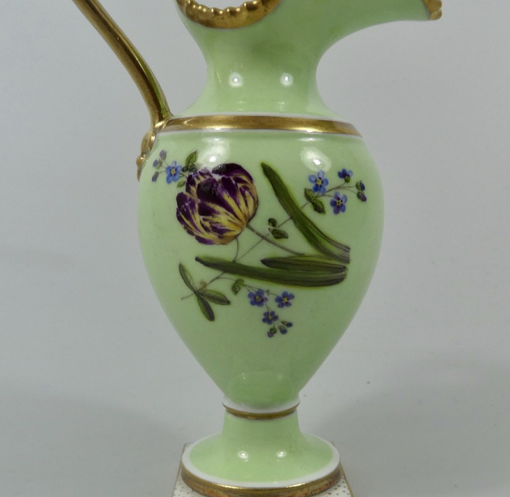 FBB Worcester porcelain miniature ewer, c. 1810 View IV
