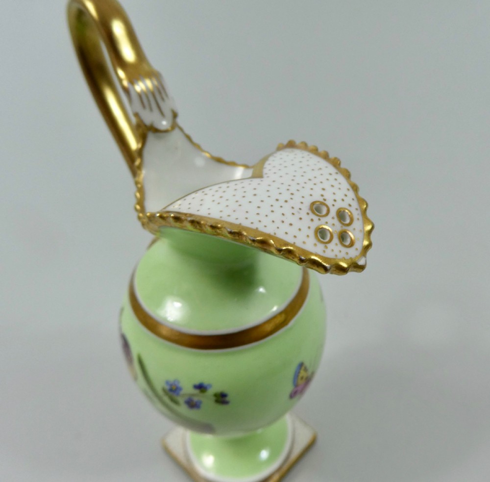 FBB Worcester porcelain miniature ewer, c. 1810 View VII
