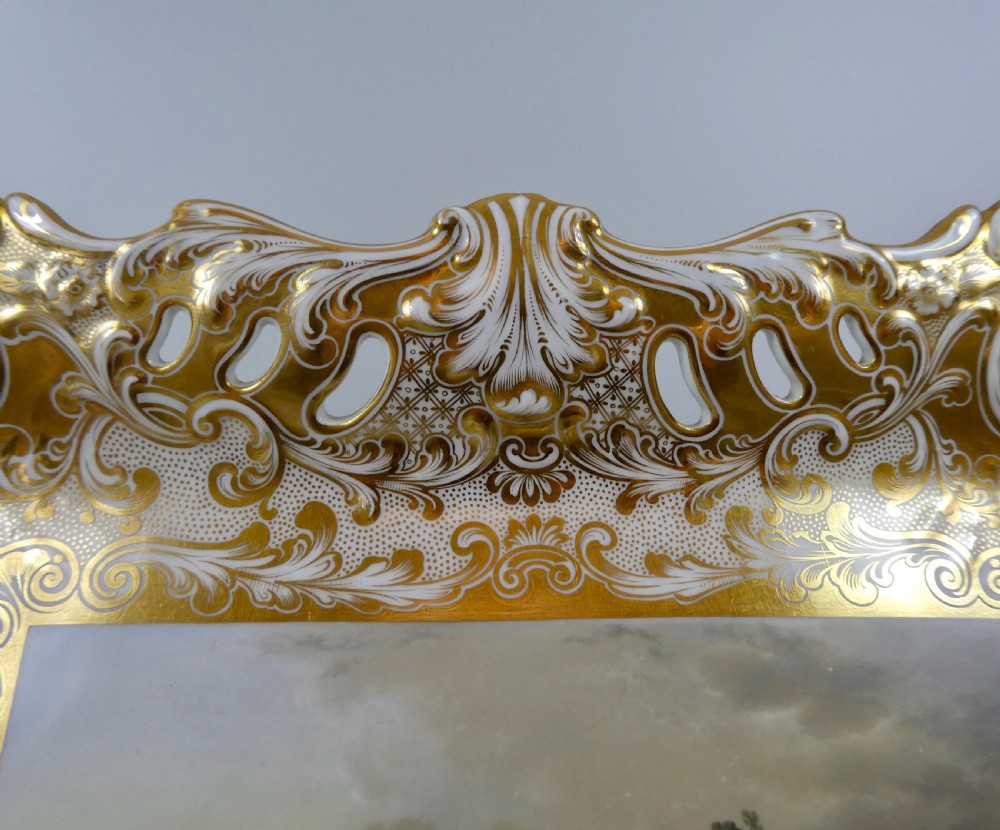 Minton porcelain tray, Brougham Castle’, c. 1830. View III