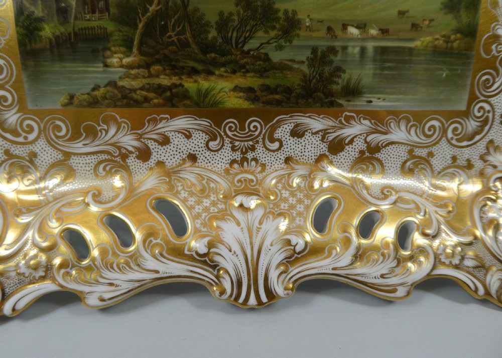 Minton porcelain tray, Brougham Castle’, c. 1830. View IV