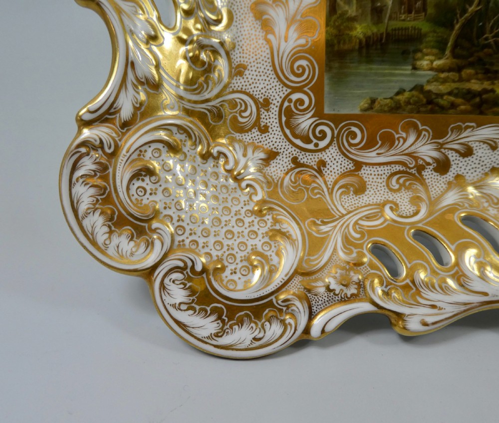 Minton porcelain tray, Brougham Castle’, c. 1830. View VI
