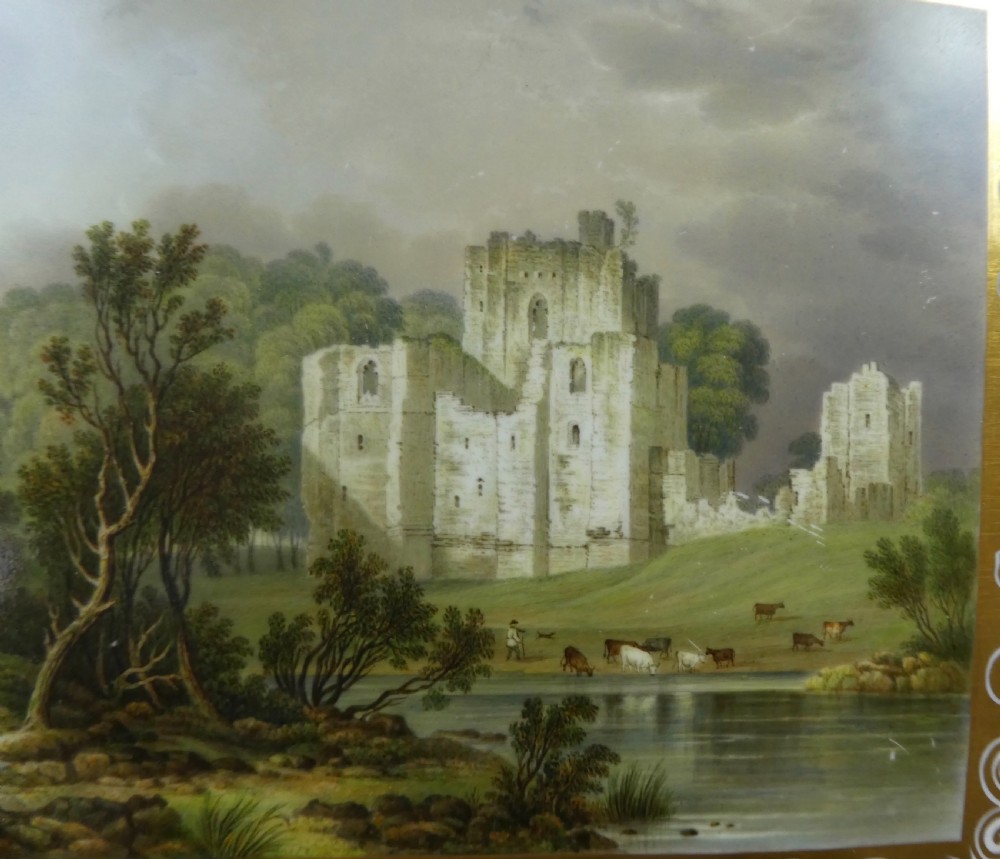 Minton porcelain tray, Brougham Castle’, c. 1830. View VIII