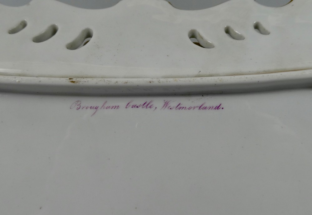 Minton porcelain tray, Brougham Castle’, c. 1830. View XII
