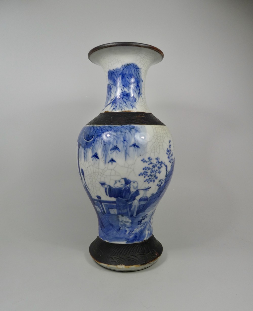 Chinese porcelain ‘Crackle glaze’ vase, c. 1890. View IX