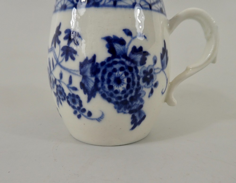 Tournai porcelain mustard pot and cover, c. 1770. View II