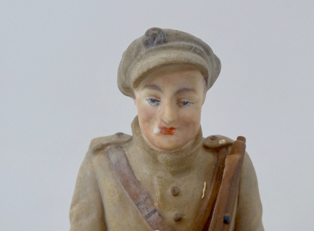 Very rare Royal Worcester porcelain figure, dated 1917. View II