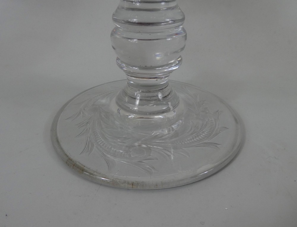 Thomas Webb & Corbett Ltd large glass hunting goblet, c. 1930. View VI