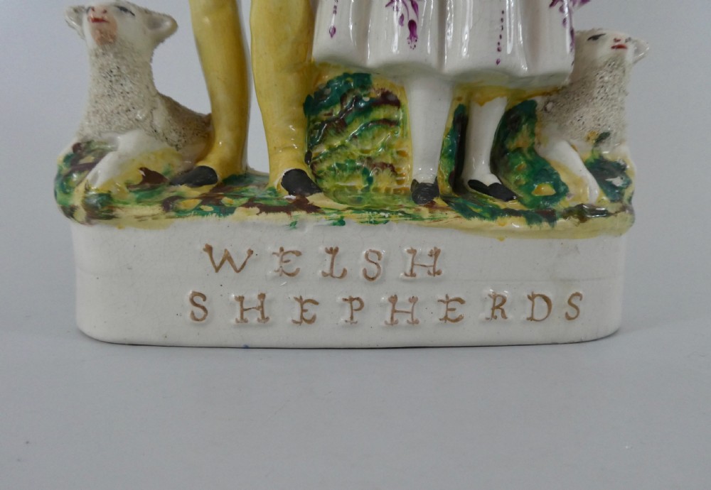 Staffordshire ‘Welsh Shepherds’, c. 1860. View III