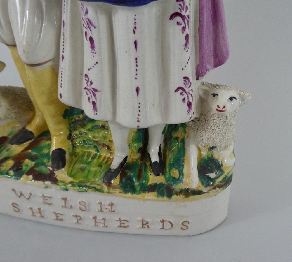 Staffordshire ‘Welsh Shepherds’, c. 1860. View V