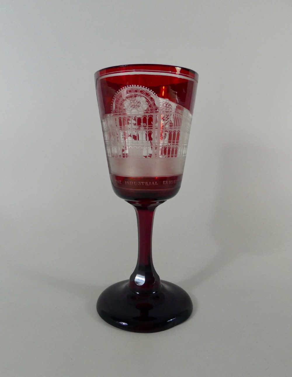 Crystal Palace Exhibition Glass goblet, 1851.