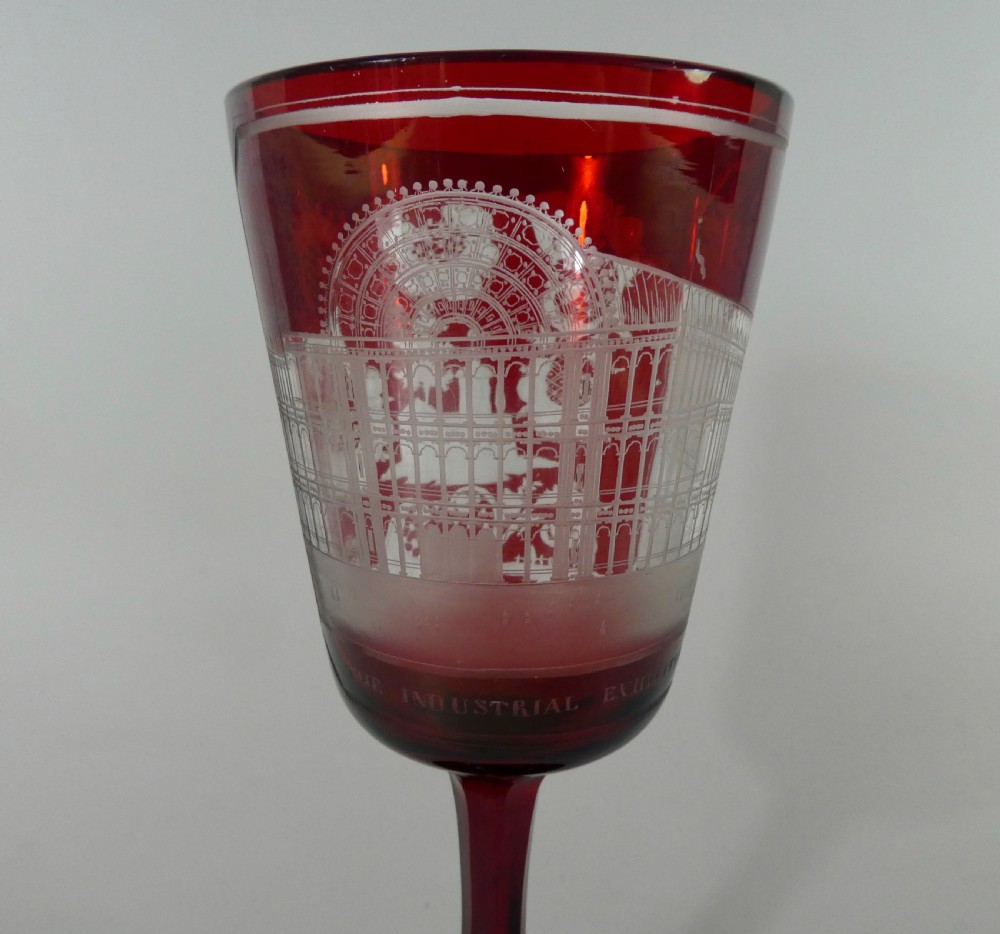 Crystal Palace Exhibition Glass goblet, 1851. View II