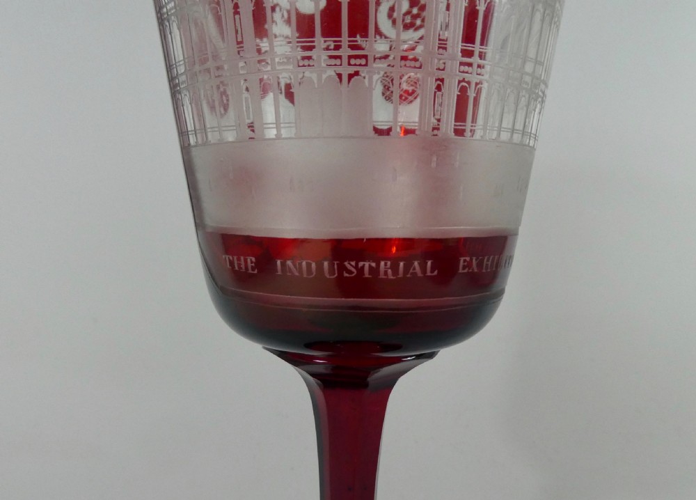 Crystal Palace Exhibition Glass goblet, 1851. View III