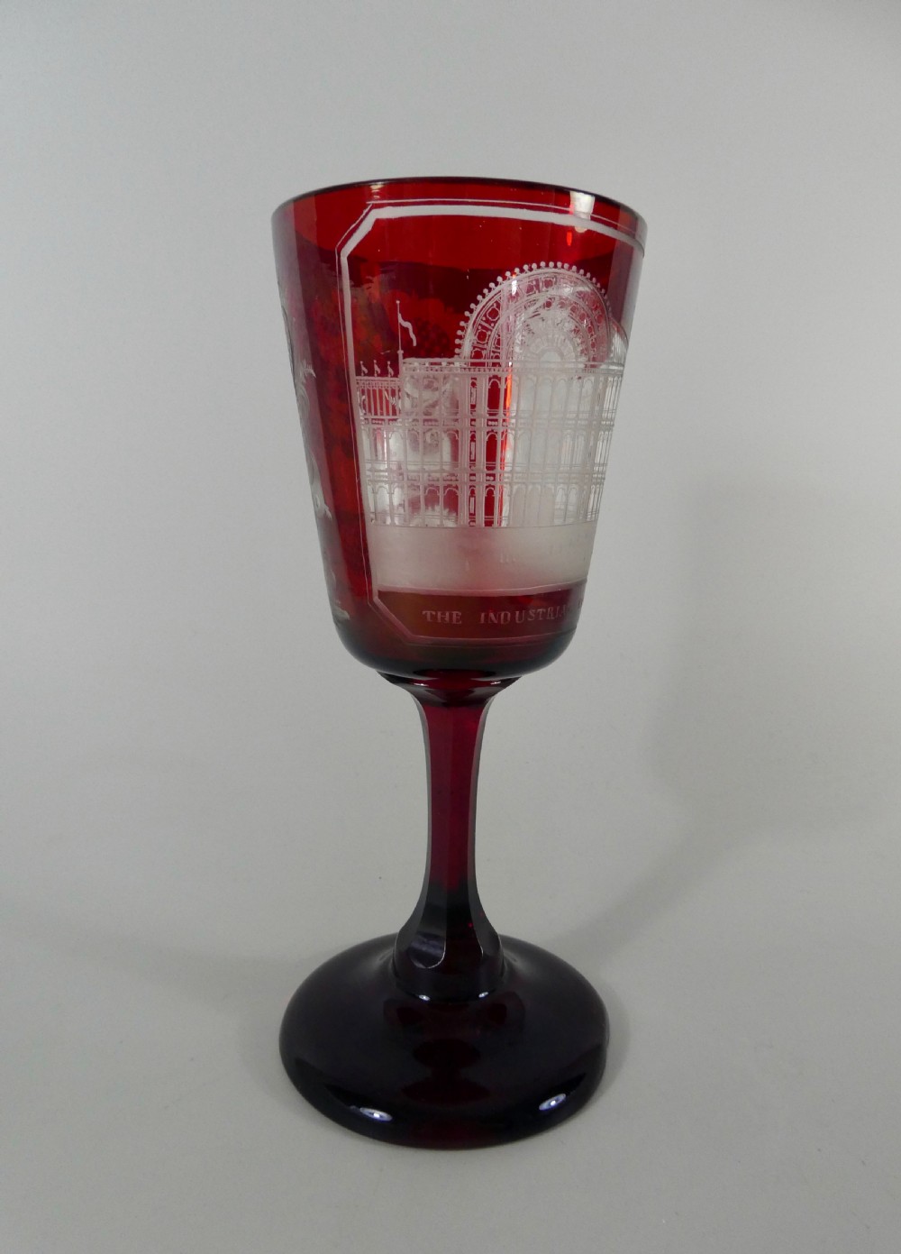 Crystal Palace Exhibition Glass goblet, 1851. View IV