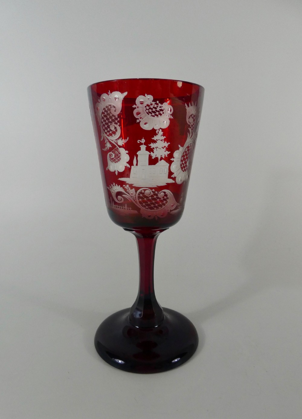 Crystal Palace Exhibition Glass goblet, 1851. View VII