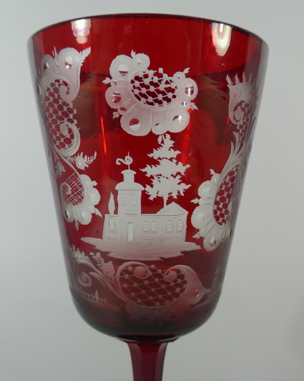 Crystal Palace Exhibition Glass goblet, 1851. View VIII