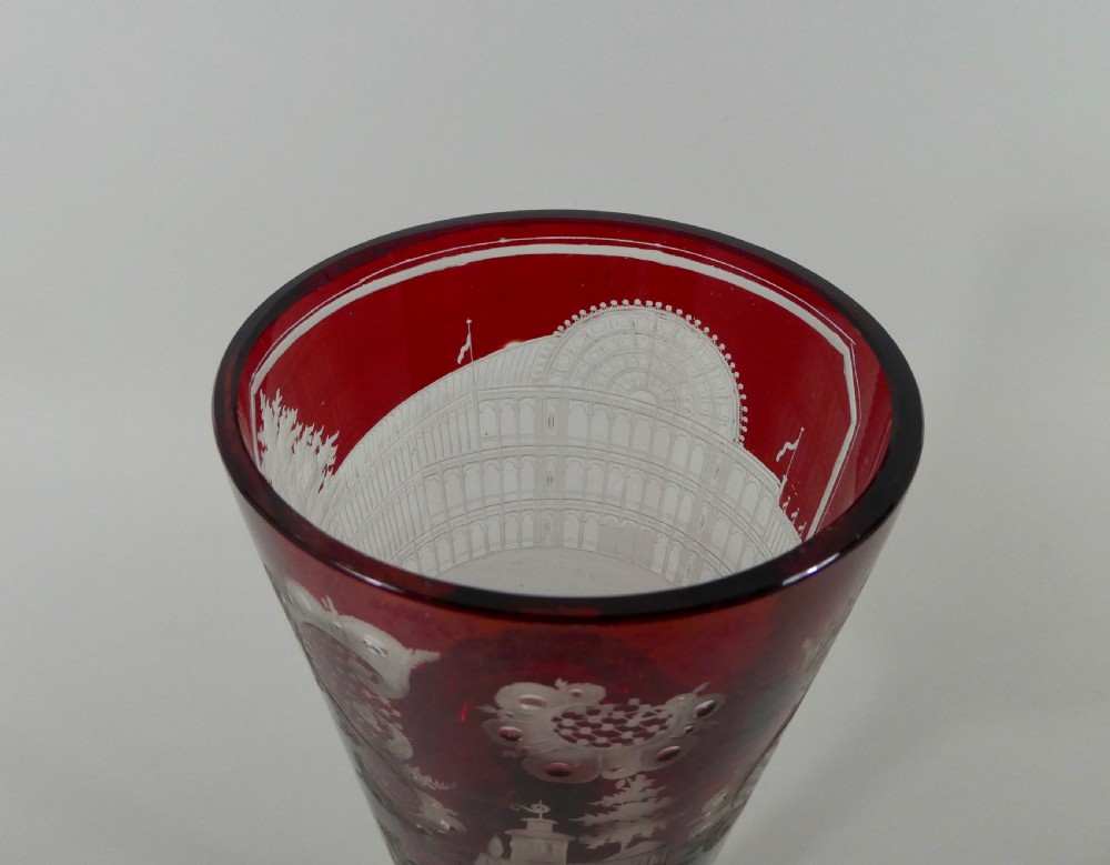 Crystal Palace Exhibition Glass goblet, 1851. View IX