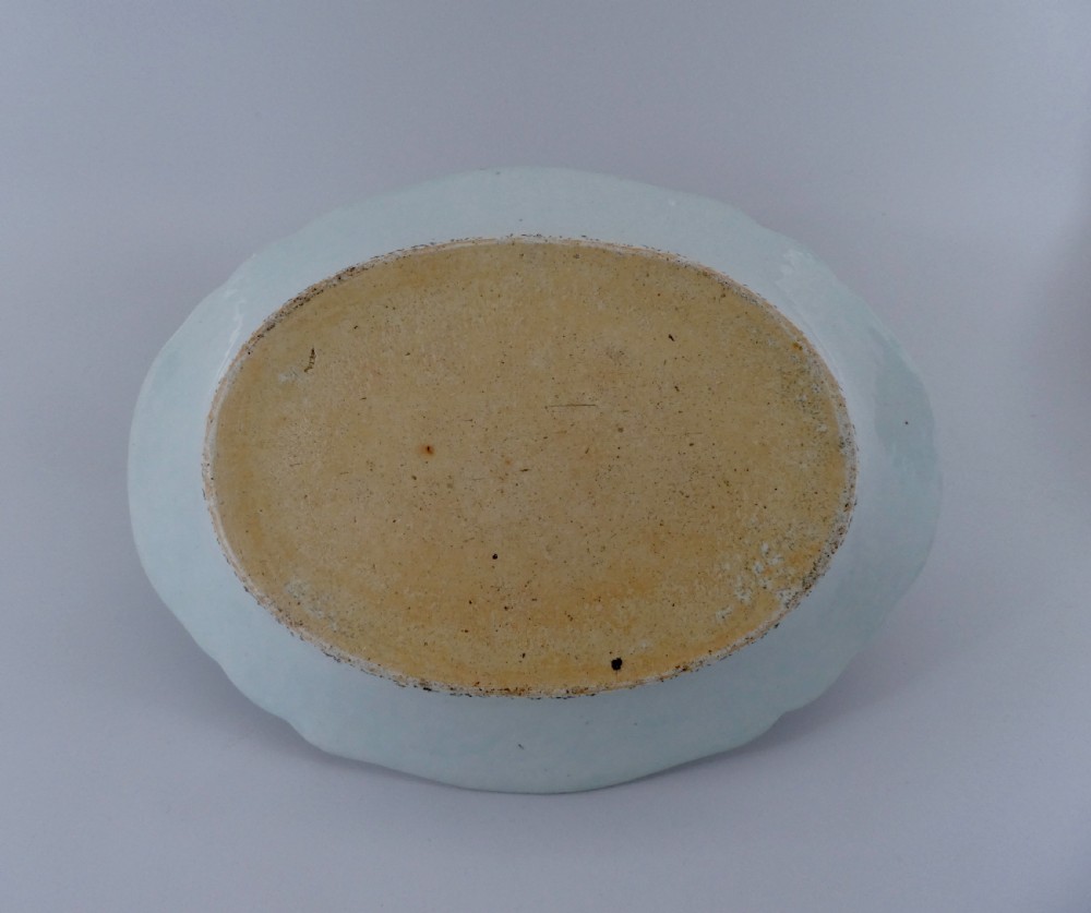 Chinese porcelain platter, c. 1760. Qianlong Period. View VII