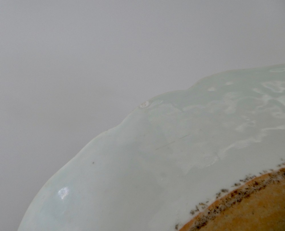 Chinese porcelain platter, c. 1760. Qianlong Period. View VIII