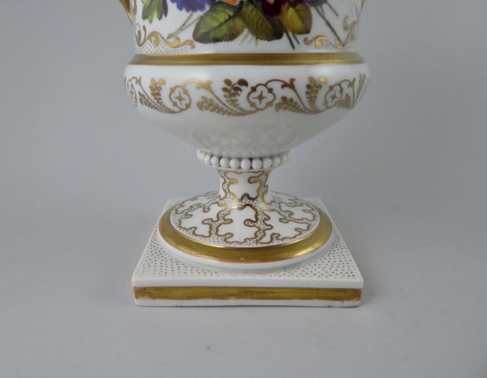 FBB Worcester porcelain vase, c. 1810. View III