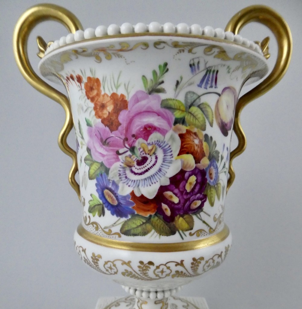 FBB Worcester porcelain vase, c. 1810. View IV
