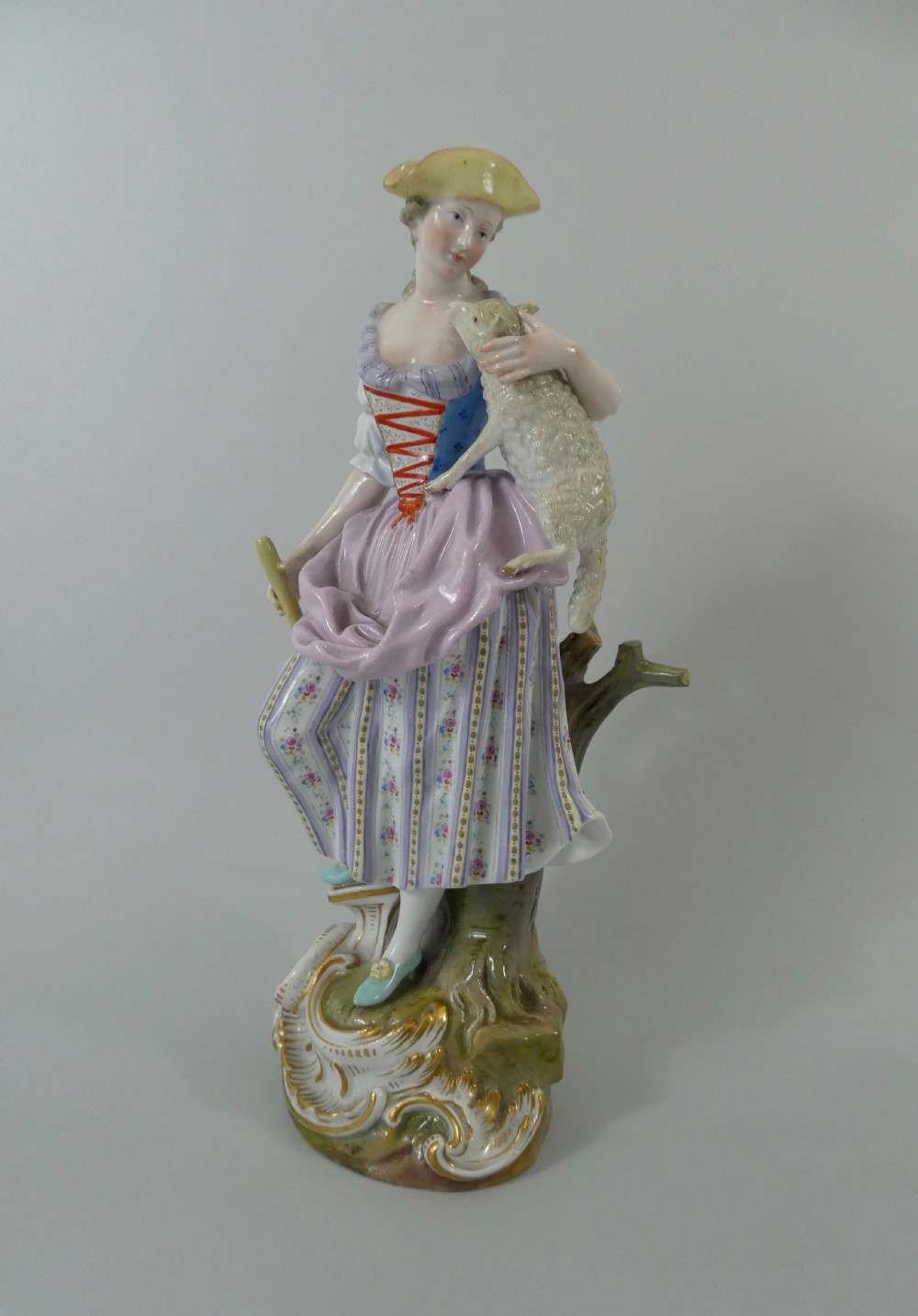 Pair Meissen porcelain figures, c. 1870. View V