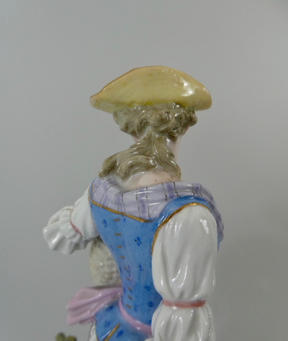 Pair Meissen porcelain figures, c. 1870. View IX
