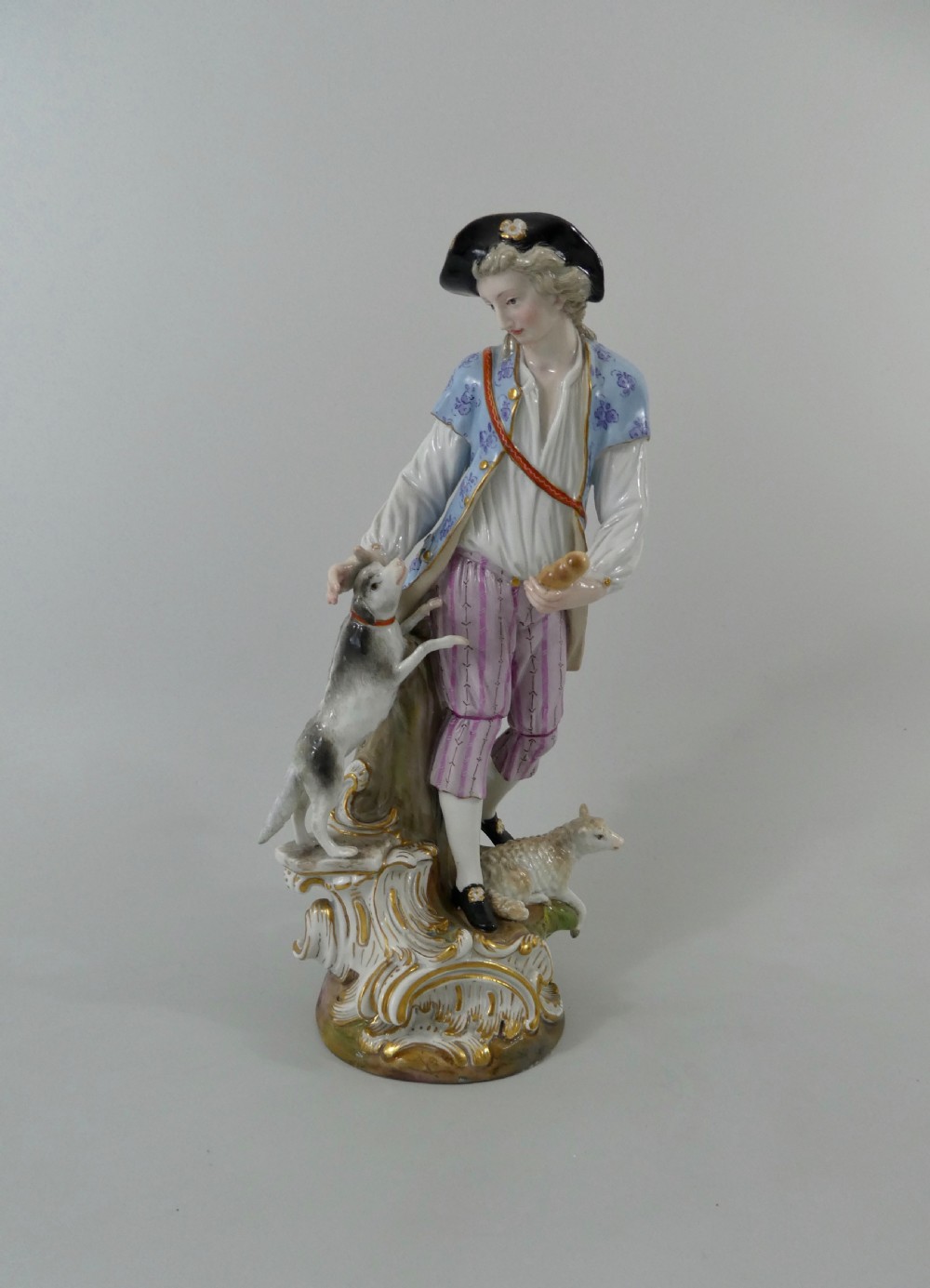 Pair Meissen porcelain figures, c. 1870. View XII
