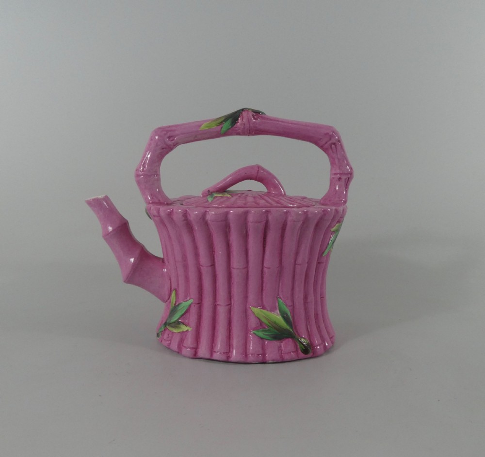 Wedgwood pottery ‘Bamboo’ teapot, c. 1875.