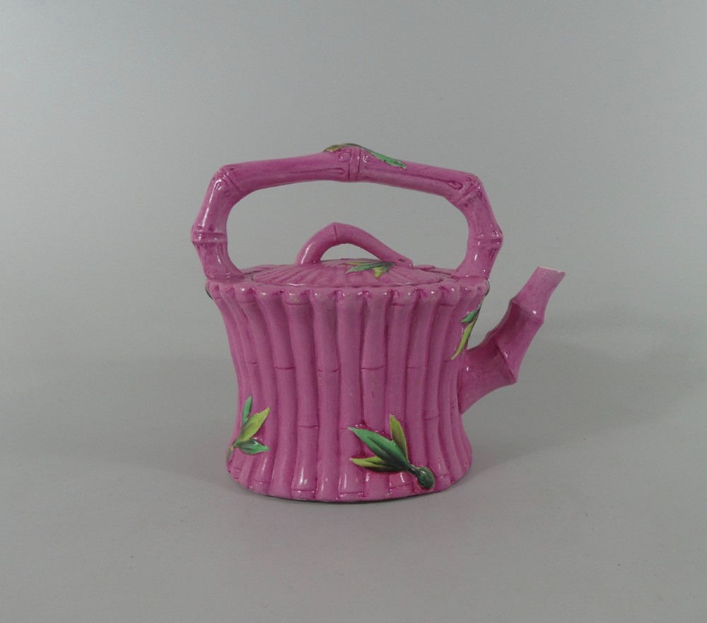 Wedgwood pottery ‘Bamboo’ teapot, c. 1875. View III