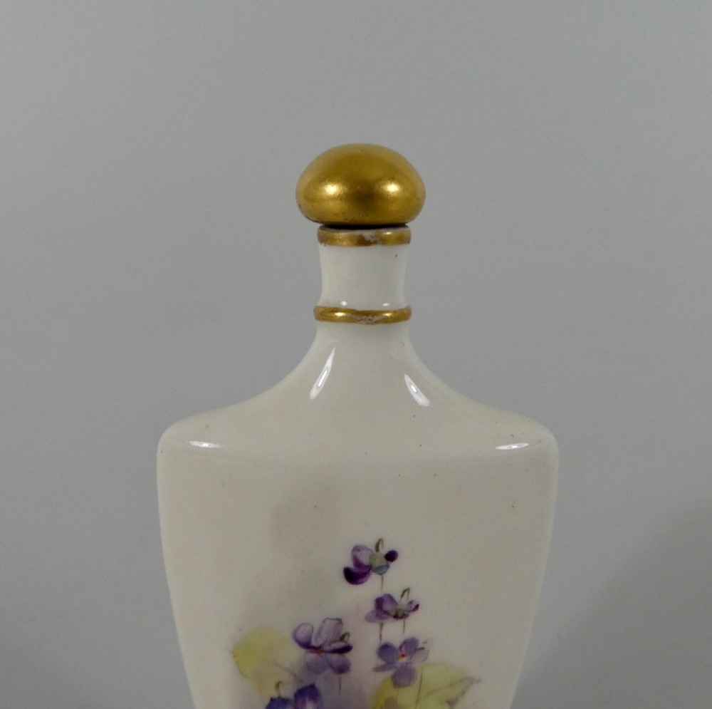 Royal Worcester scent bottle. W.H. Austin, c. 1915. View III