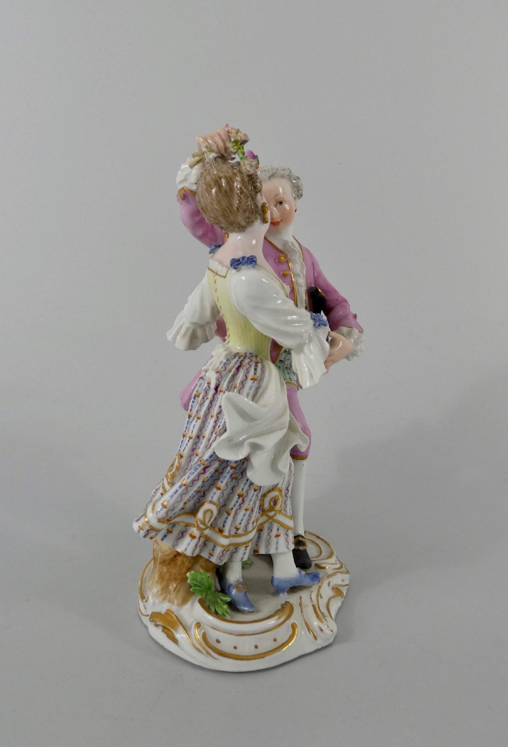 Meissen porcelain group. Dancers, c. 1780. Marcollini Period. View V