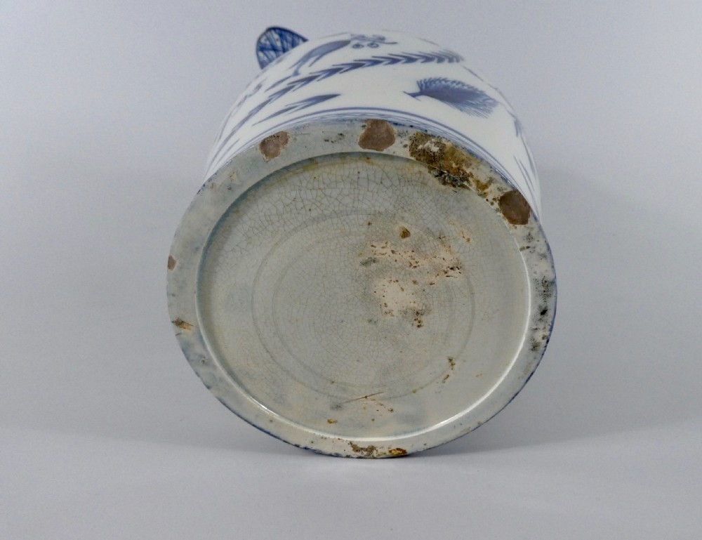 Liverpool pearlware jug, dated 1795. View X