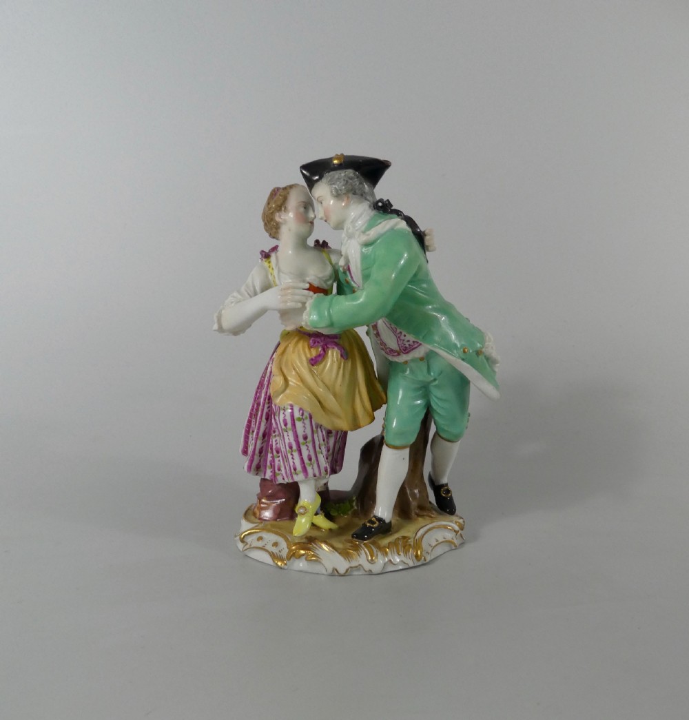 Meissen porcelain group of Dancers, c. 1770.