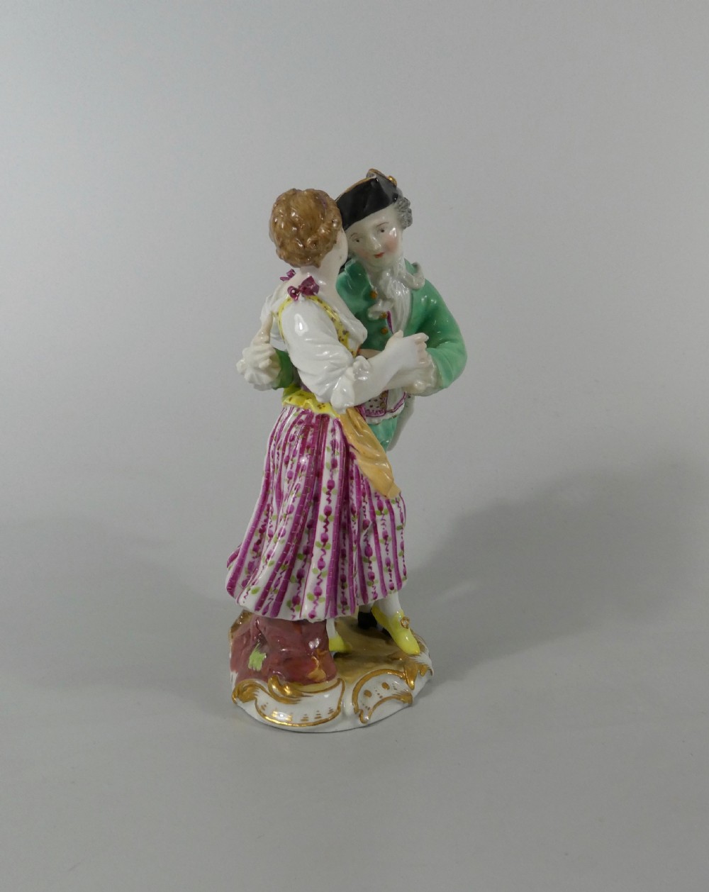 Meissen porcelain group of Dancers, c. 1770. View III