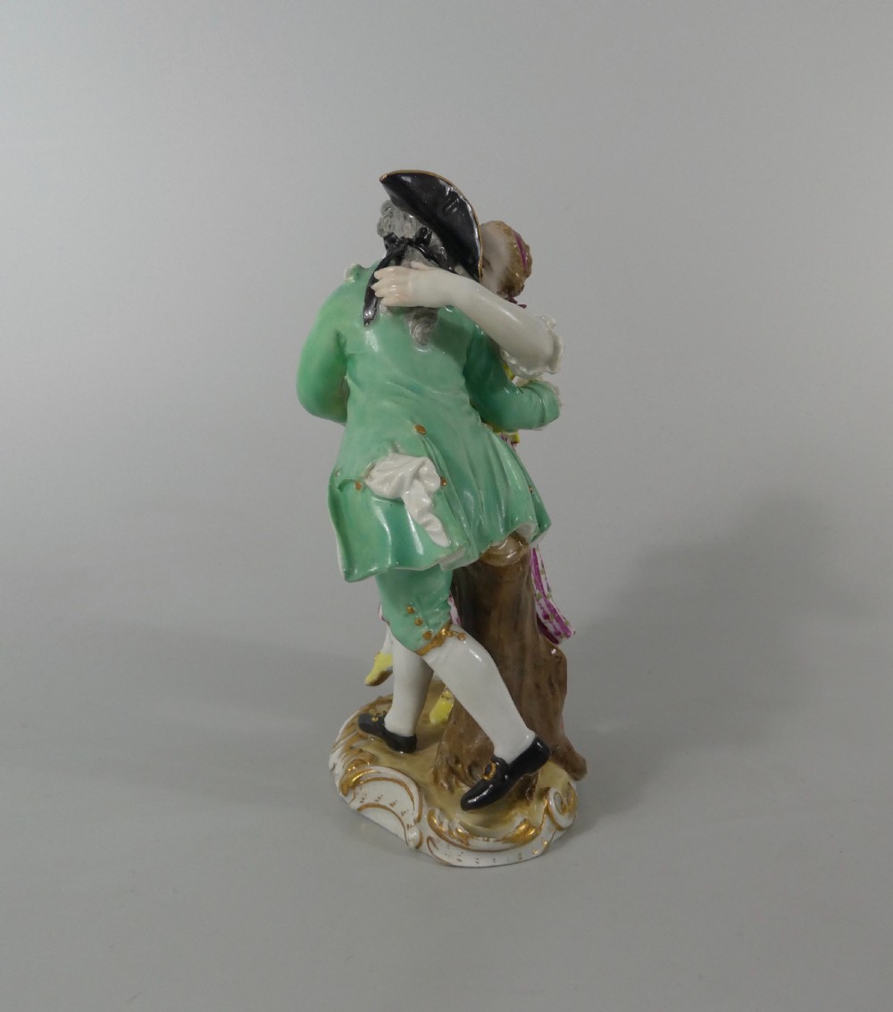 Meissen porcelain group of Dancers, c. 1770. View VI